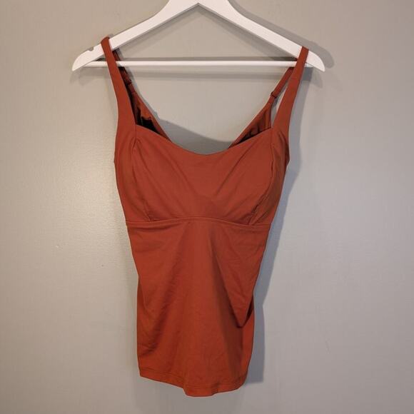 Athleta Entwined Bra Cup Tankini Top Swim Beach Resortwear - Size 36D/DD - Picture 1 of 5